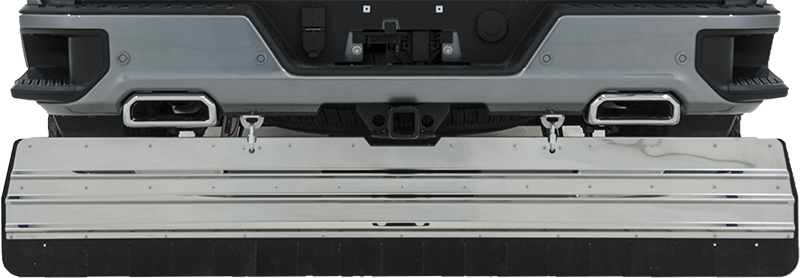 2019-2021 GMC Sierra 1500 AT4/Chev Silverado 1500 Custom & LT Trail Boss, No Exhaust Cut-Out, Stone Stopper Without Light Bar