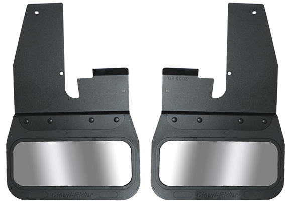 2019-2024 Dodge Ram 2500/3500 Front Kickback - Black Powdercoated Steel, 14" Advantage Flap with Stainless Insert