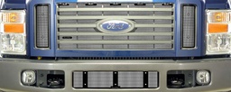 [49-4111] 2008-2010 Ford F250-450 Super Duty Sport (Billet-Style Grill) Bumper Screen Included - Without Licence Plate